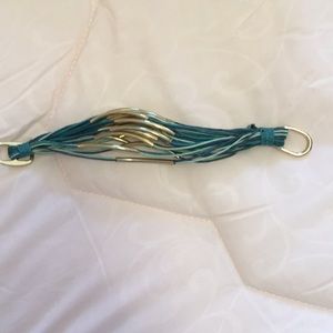 Teal & Gold Bracelet